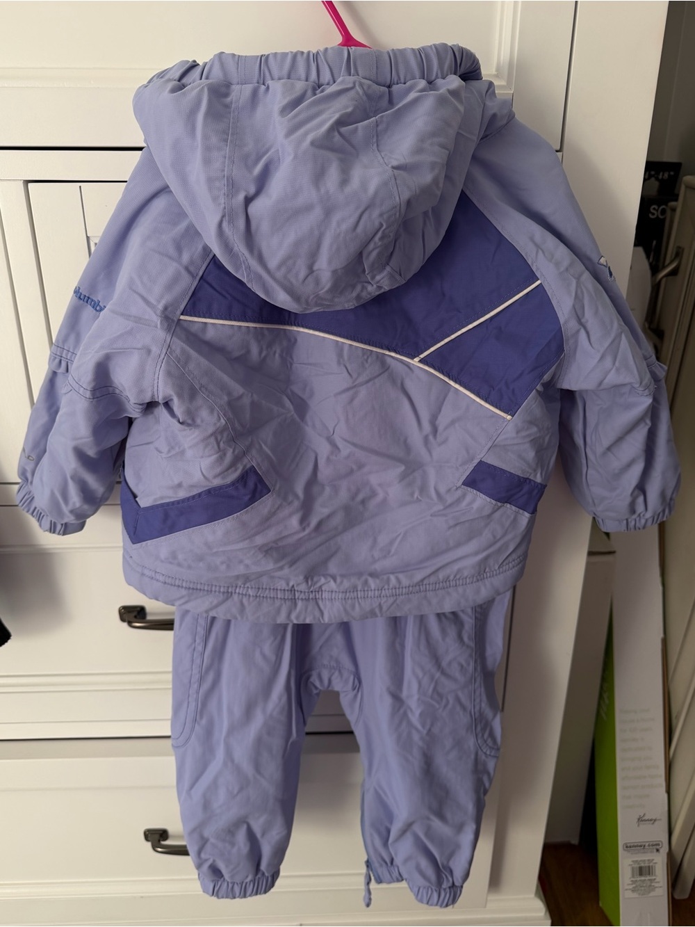 Columbia Toddler 18 M Lavender Purple Snow Suit WaterProof Jacket Adjustable Bib - Picture 7 of 11